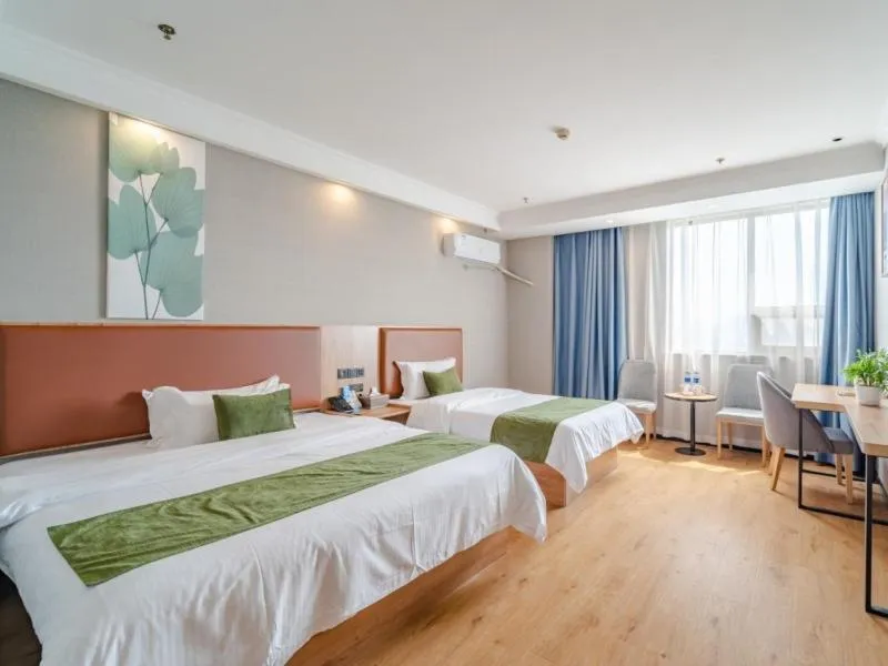Bed in Greentree Inn Hefei Yakun Plaza Branch