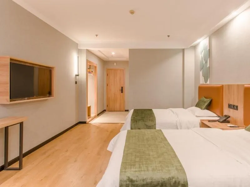 Bed in Greentree Inn Hefei Yakun Plaza Branch