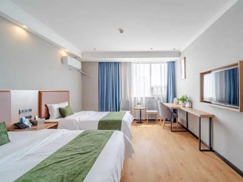 Bed in Greentree Inn Hefei Yakun Plaza Branch