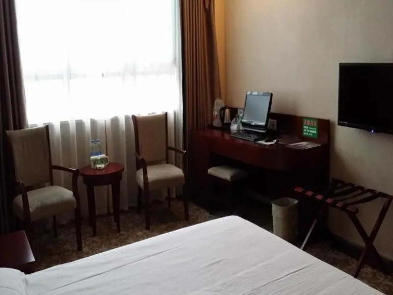 Bed in GreenTree Inn Anhui Hefei Tianehu Wanda Square Express Hotel