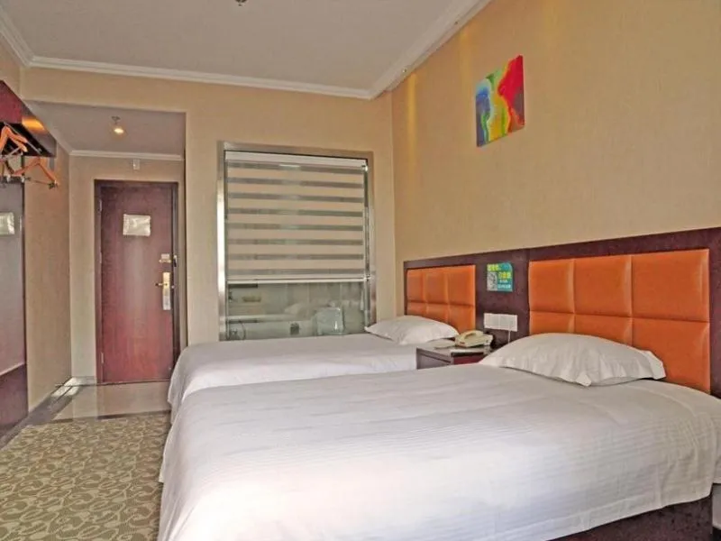 Bed in GreenTree Inn Anhui Hefei Tianehu Wanda Square Express Hotel