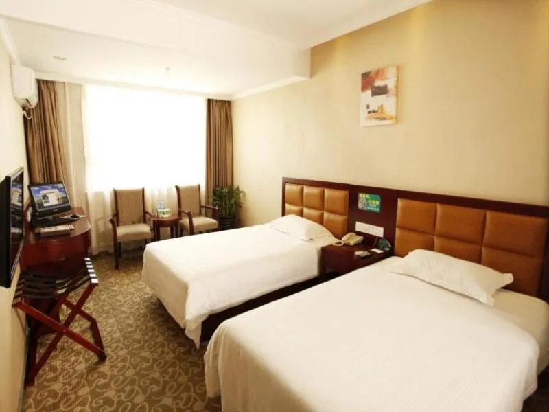 Bed in GreenTree Inn Anhui Hefei Tianehu Wanda Square Express Hotel