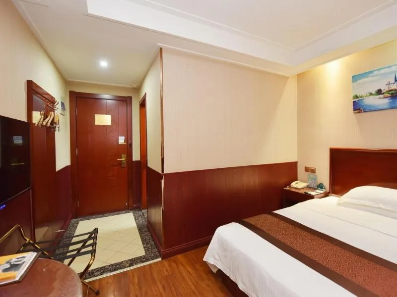 Bed in Greentree Inn Anhui Hefei Bianhe Road Yuanshangyuan Express Hotel
