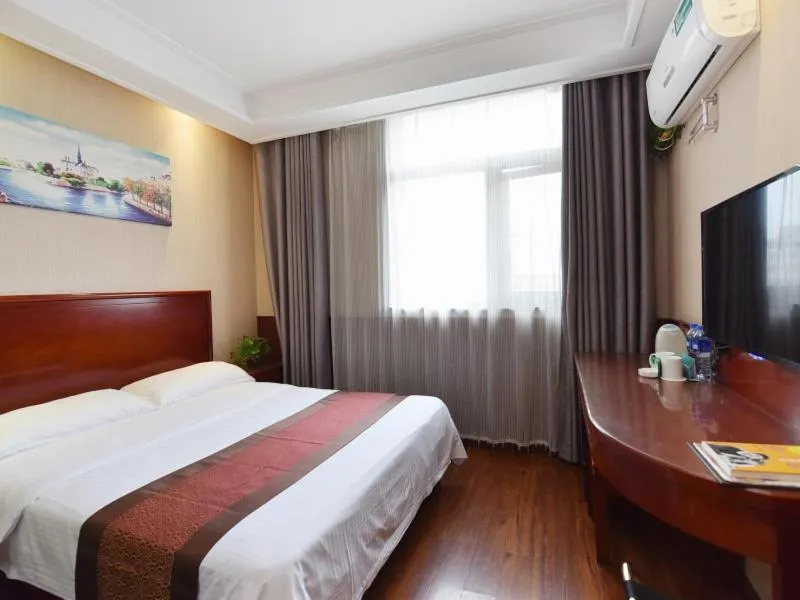 Bed in Greentree Inn Anhui Hefei Bianhe Road Yuanshangyuan Express Hotel