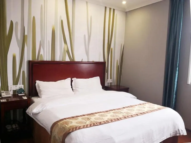 Bed in GreenTree Inn Zhejiang Ningbo Dongqian Lake Yinxian Avenue North Mozhi Road Business Hotel
