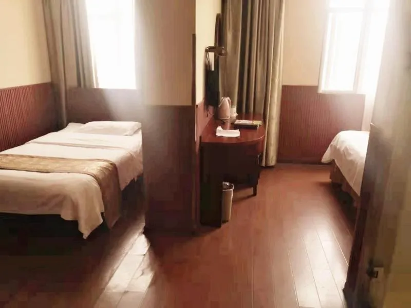 Bed in GreenTree Inn Zhejiang Ningbo Dongqian Lake Yinxian Avenue North Mozhi Road Business Hotel