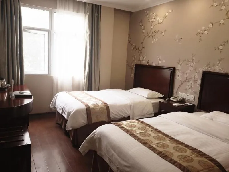 Bed in GreenTree Inn Zhejiang Ningbo Dongqian Lake Yinxian Avenue North Mozhi Road Business Hotel
