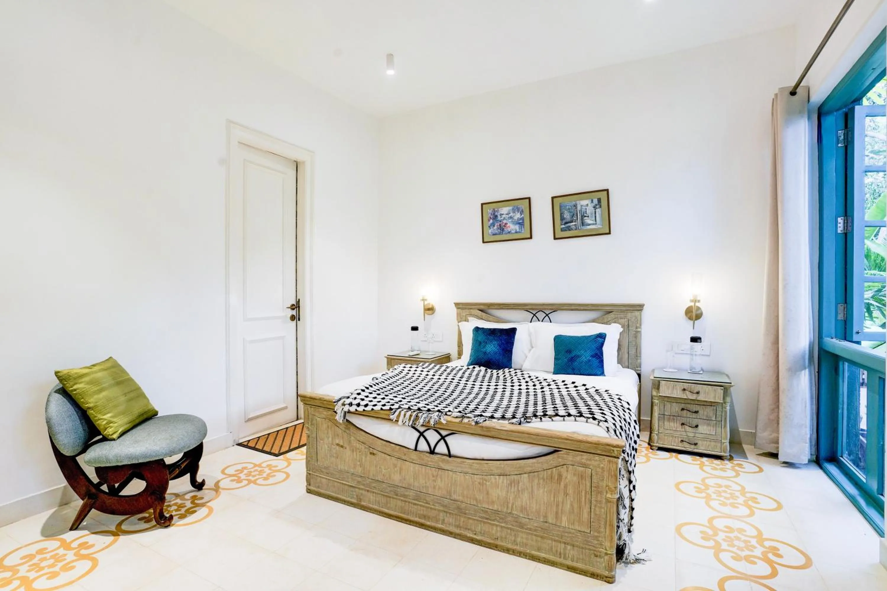 Bedroom, Bed in DanCenter Havana Villa Siolim | 3BHK | Pvt Pool | Goa
