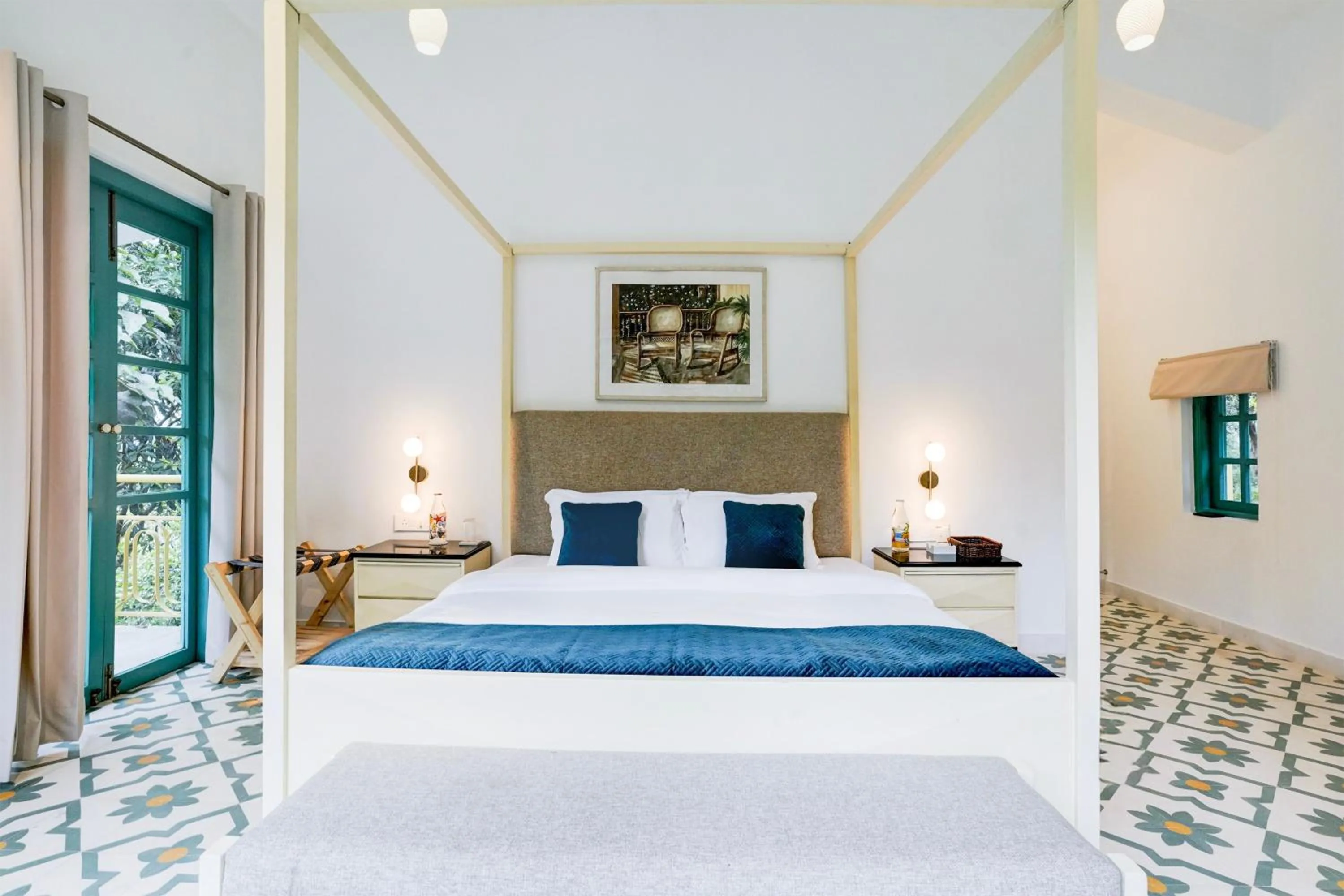 Bedroom, Bed in DanCenter Havana Villa Siolim | 3BHK | Pvt Pool | Goa