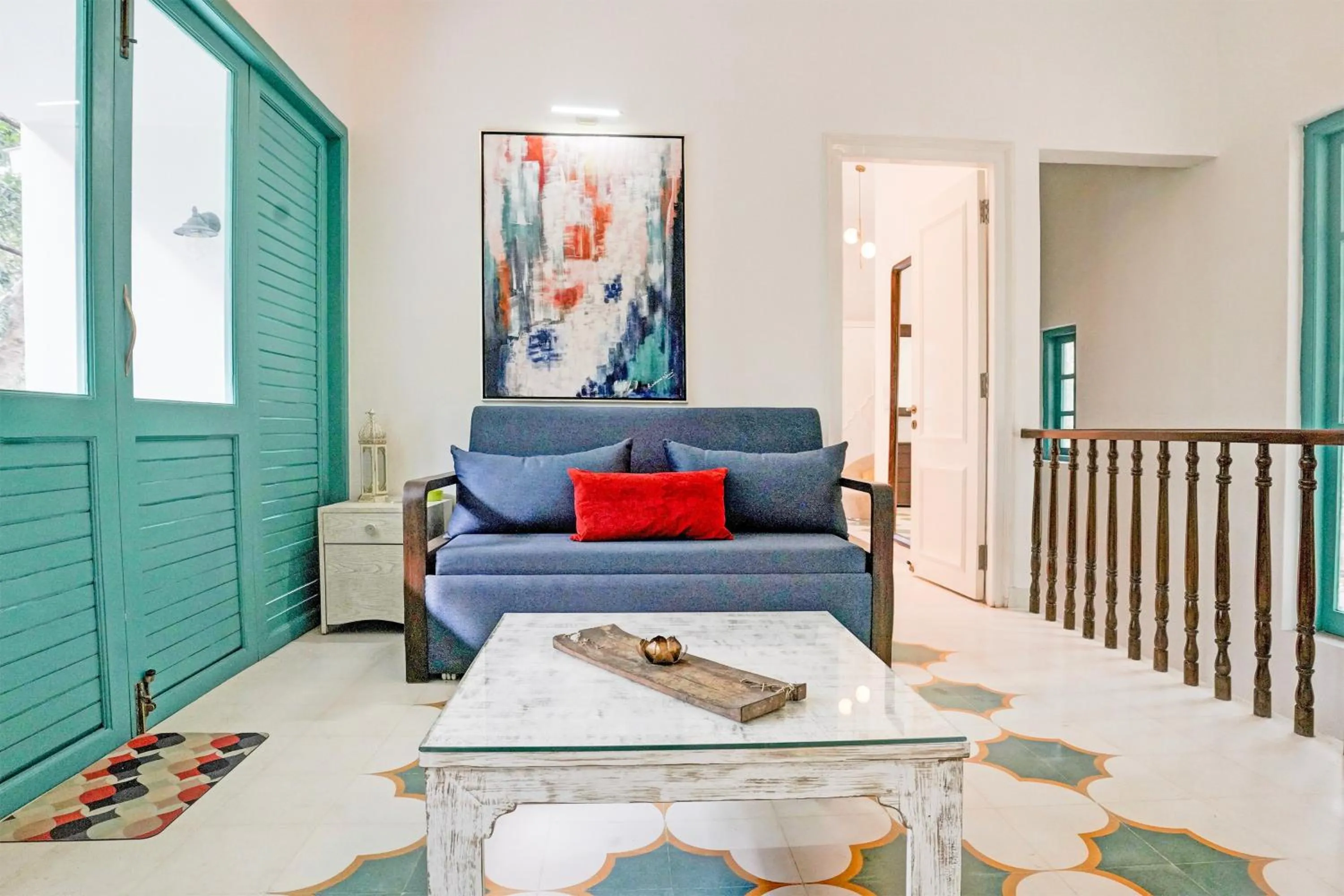 Lobby or reception in DanCenter Havana Villa Siolim | 3BHK | Pvt Pool | Goa