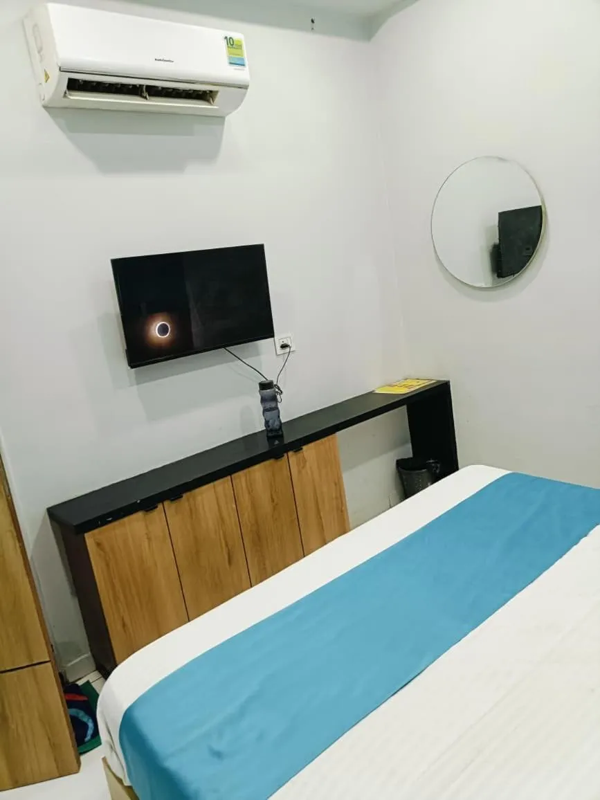Bed in hotel grand view
