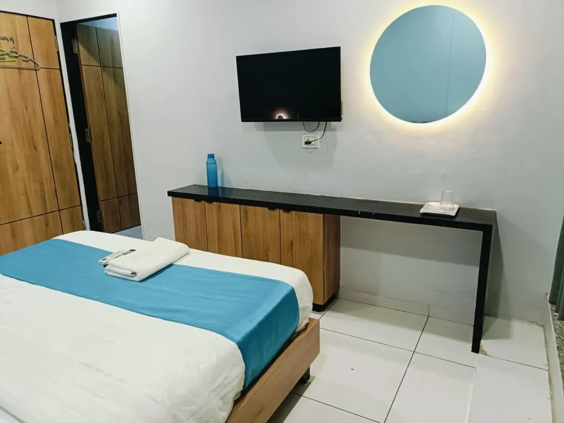Bed in hotel grand view