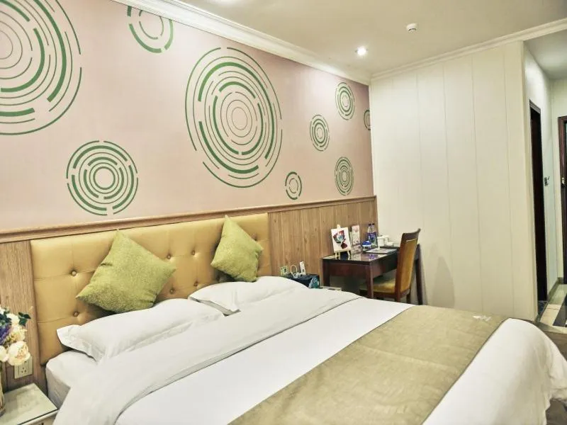 Bed in GreenTree Inn Guangdong Foshan Longjiang North Fenghua Road Express Hotel