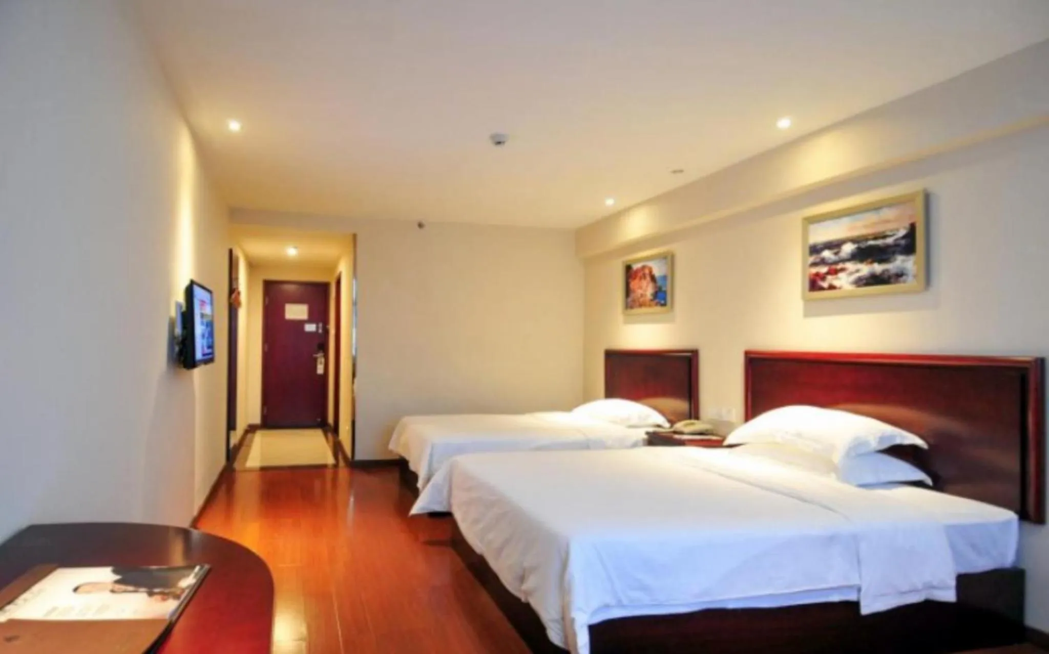 Bed in GreenTree Inn Hainan Haikou Haifu Road Provincial Government Express Hotel