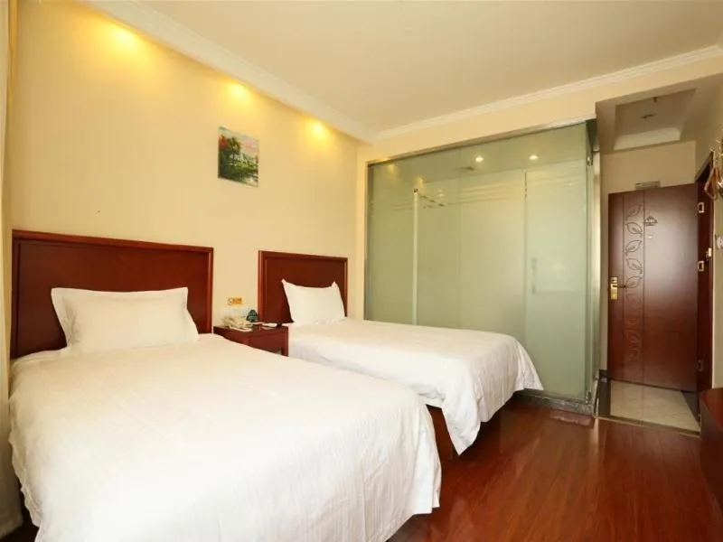 Bed in GreenTree Inn Beijing Fengtai District Lugou Bridge Middle Xiaoyue Road Shell Hotel