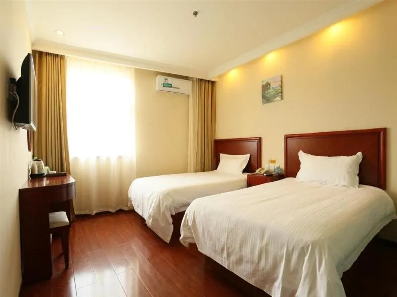 Bed in GreenTree Inn Beijing Fengtai District Lugou Bridge Middle Xiaoyue Road Shell Hotel