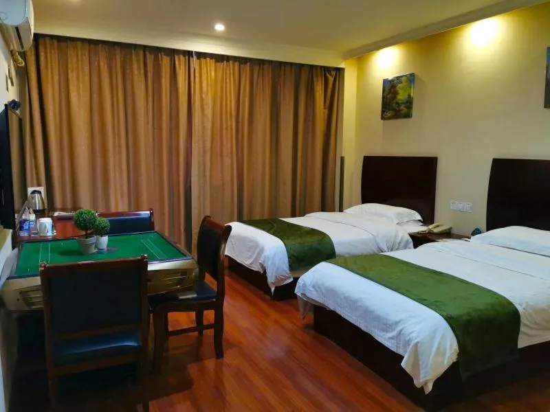 Bed in GreenTree Inn ShangHai Car Piers Studio Express Hotel