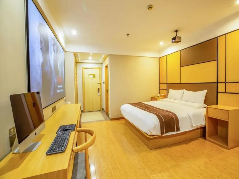 Bed in GreenTree Inn ShangHai SongJiang SongDong Business Hotel