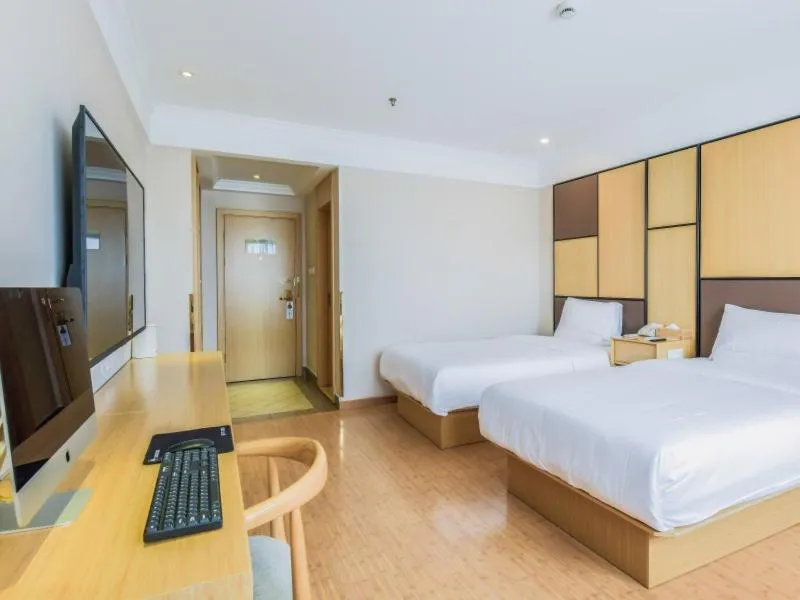 Bed in GreenTree Inn ShangHai SongJiang SongDong Business Hotel