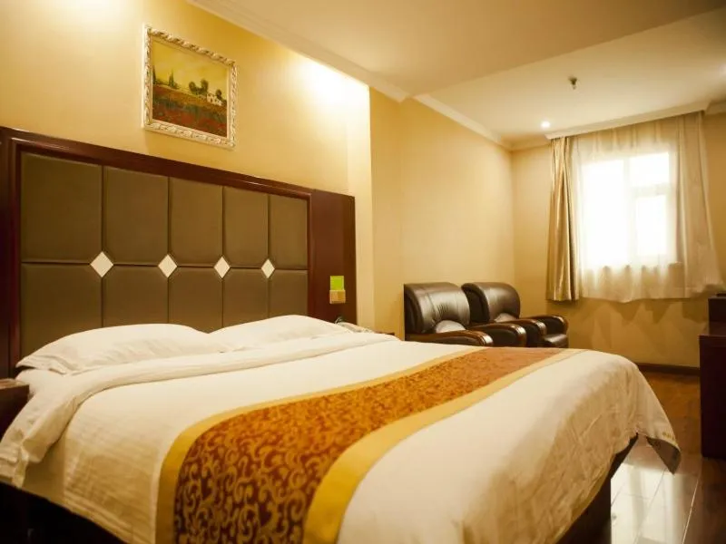 Bed in GreenTree Inn Shanxi Taiyuan Jianshe S) Road Inner Ring Express Hotel