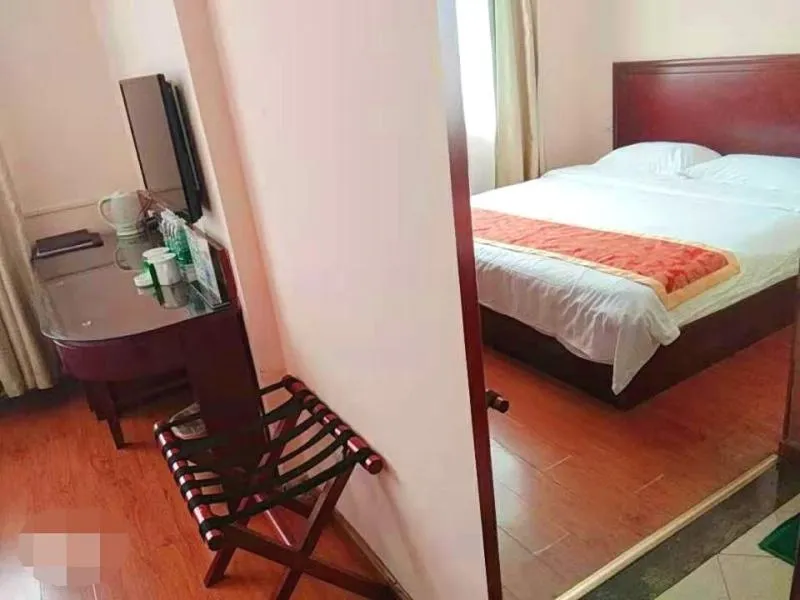 Bed in GreenTree Inn Shandong Jining Zoucheng South Yishan Road Experimental Middle School Express Hotel