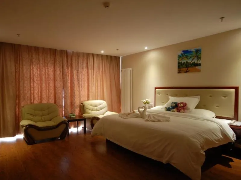 Bed in GreenTree Inn ShanDong TaiAn Bus Station LingShan Street Express Hotel