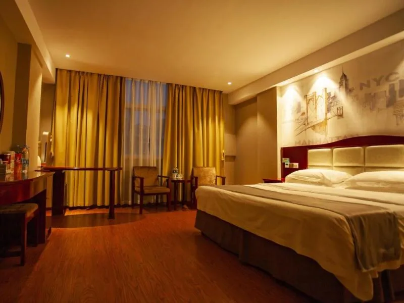 Bed in GreenTree Inn AnHui BengBu GuZhen GuYang Road Experimental Middle School Express Hotel