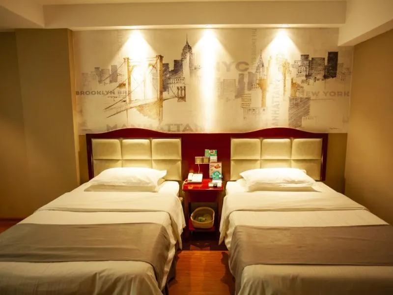 Bed in GreenTree Inn AnHui BengBu GuZhen GuYang Road Experimental Middle School Express Hotel