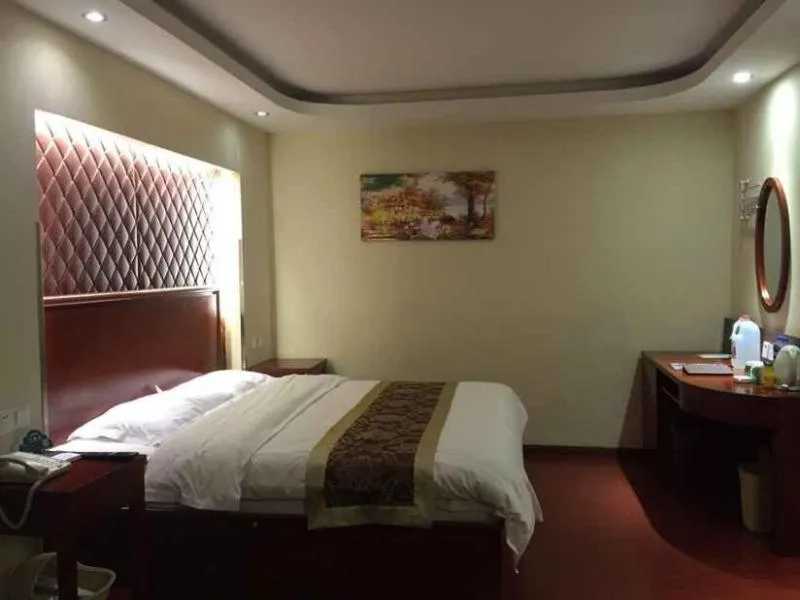 Bed in GreenTree Inn Anhui Bozhou Mengcheng Zhuangzi Road Express Hotel
