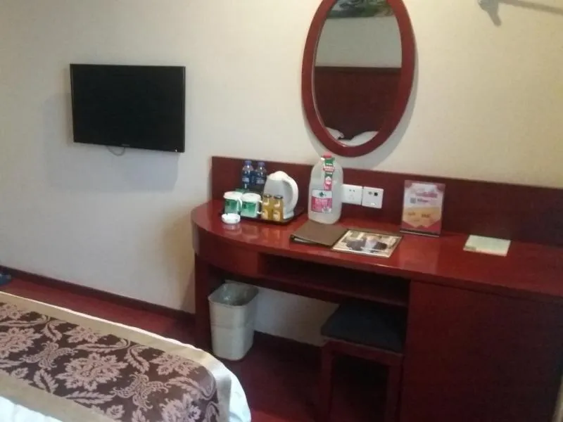 Bed in GreenTree Inn Anhui Bozhou Mengcheng Zhuangzi Road Express Hotel