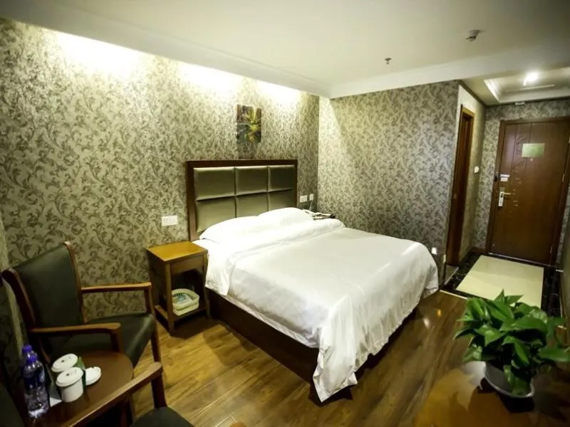 Bed in GreenTree Inn Anhui Bozhou Agricultural Trade City Express Hotel