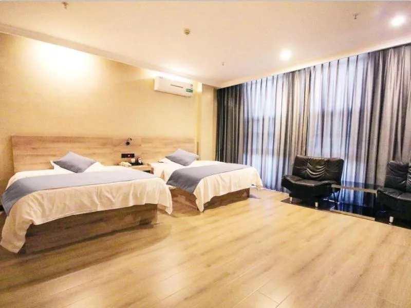 Bed in GreenTree Inn ShanDong ZaoZhuang TengZhou FuQian Road LongQuan Square Business Hotel