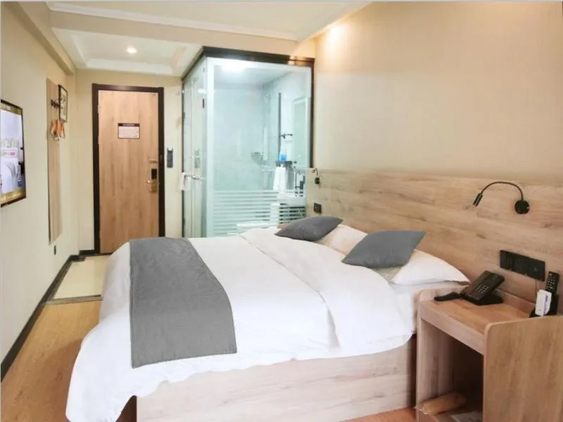 Bed in GreenTree Inn ShanDong ZaoZhuang TengZhou FuQian Road LongQuan Square Business Hotel