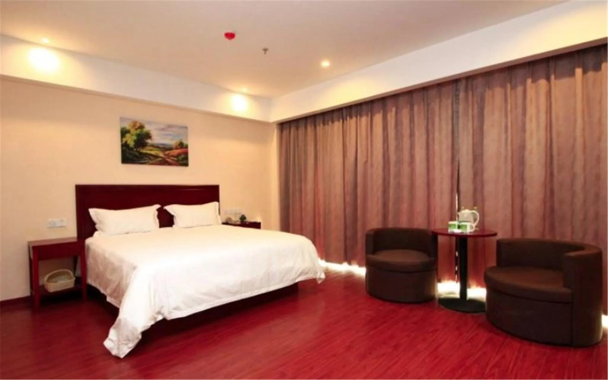 Bed in GreenTree Inn ShanDong RiZhao JuXian YinXing Avenue Middle ShanDong Road Business Hotel