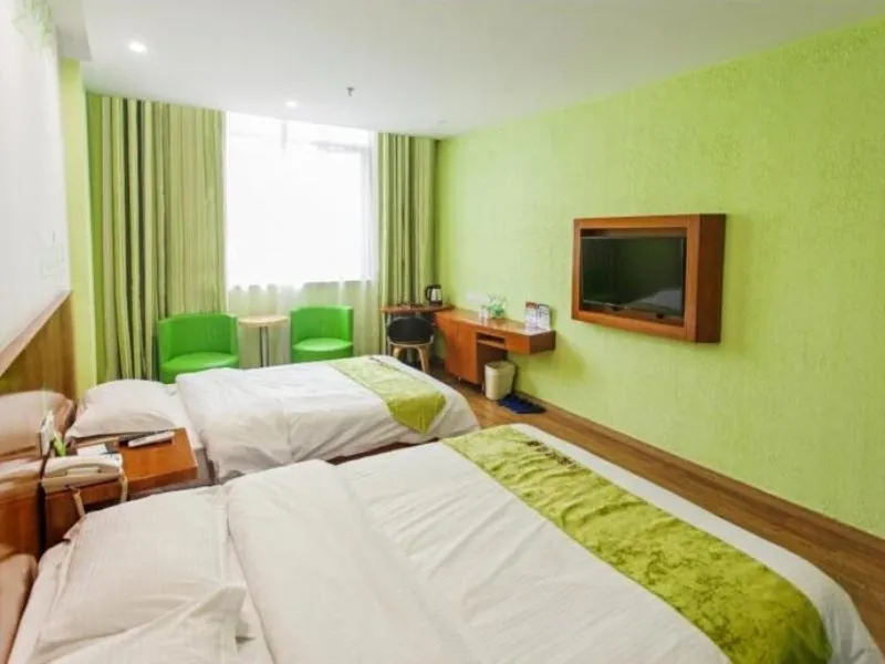 Bed in Vatica JiangSu Wuxi Xibei Canal Metro Station Huilv Road Hotel