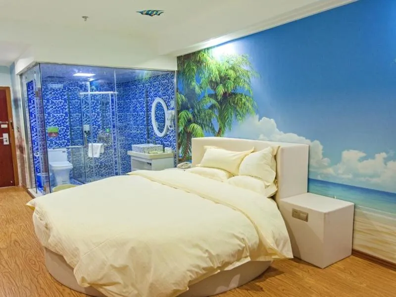 Bed in Vatica JiangSu Wuxi Xibei Canal Metro Station Huilv Road Hotel