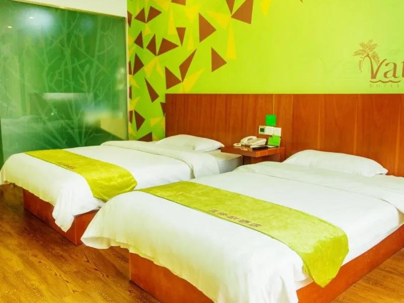 Bed in Vatica JiangSu Wuxi Xibei Canal Metro Station Huilv Road Hotel