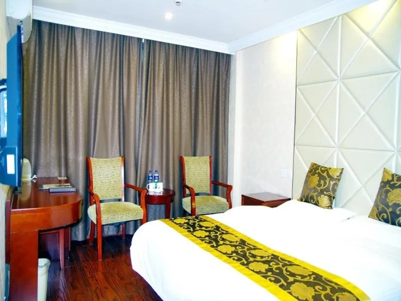 Bed in GreenTree Inn Jiangsu Wuxi Jiangyin North Huancheng Road Walking Street Express Hotel