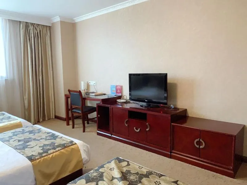 Bed in GreenTree Alliance Jiangsu Wuxi Yixing jinsanjiao Bus Station Hotel