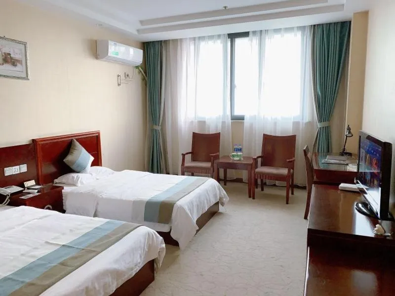 Bed in GreenTree Alliance Jiangsu Wuxi Yixing jinsanjiao Bus Station Hotel