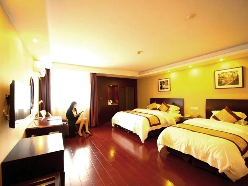 Bed in GreenTree Inn JiangSu SuZhou Science and Technology City Business Hotel