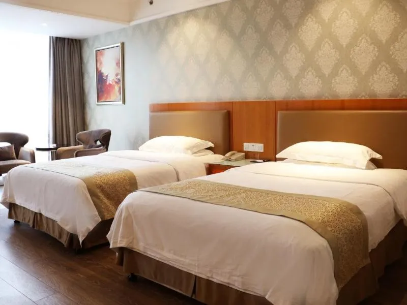 Bed in GreenTree Inn JiangSu YanCheng BinHai OuBaoLiYa City Square Business Hotle