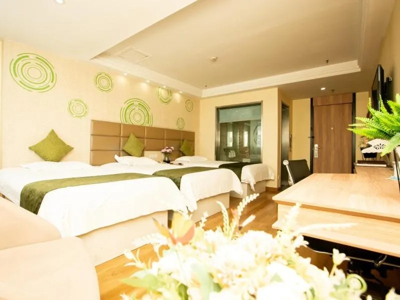 Bed in GreenTree Inn JiangSu XuZhou Feng County LiuBang Plaza Express Hotel