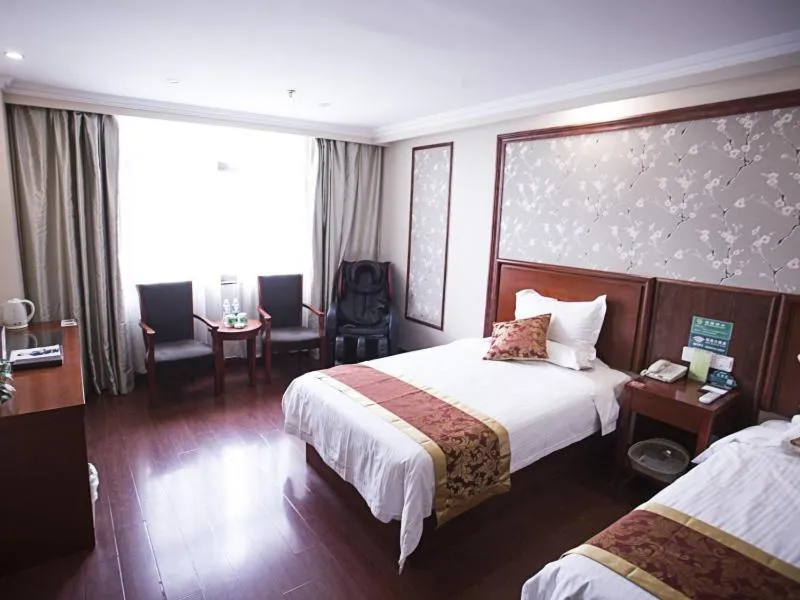 Bed in GreenTree Inn JIangSu XuZhou PeiXian Bus Station TangMu Road Business Hotel