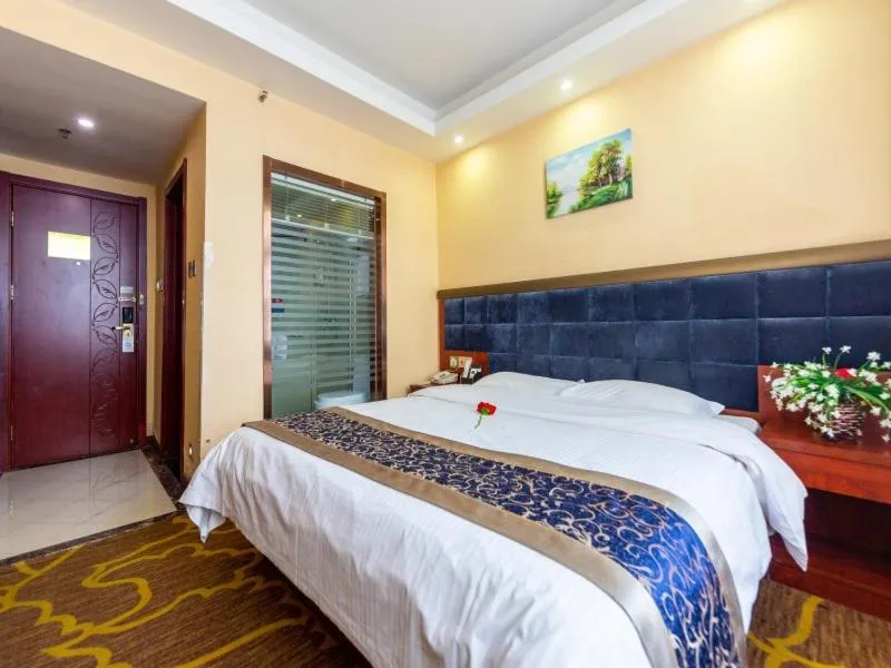 Bed in GreenTree Inn GanSu LanZhou JingNing Road Express Hotel