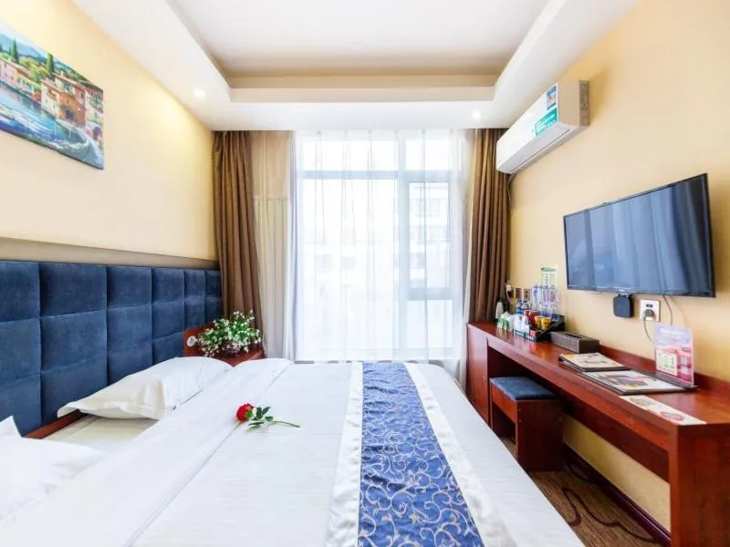 Bed in GreenTree Inn GanSu LanZhou JingNing Road Express Hotel