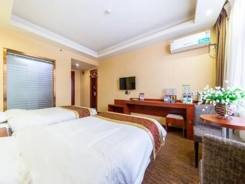 Bed in GreenTree Inn GanSu LanZhou JingNing Road Express Hotel