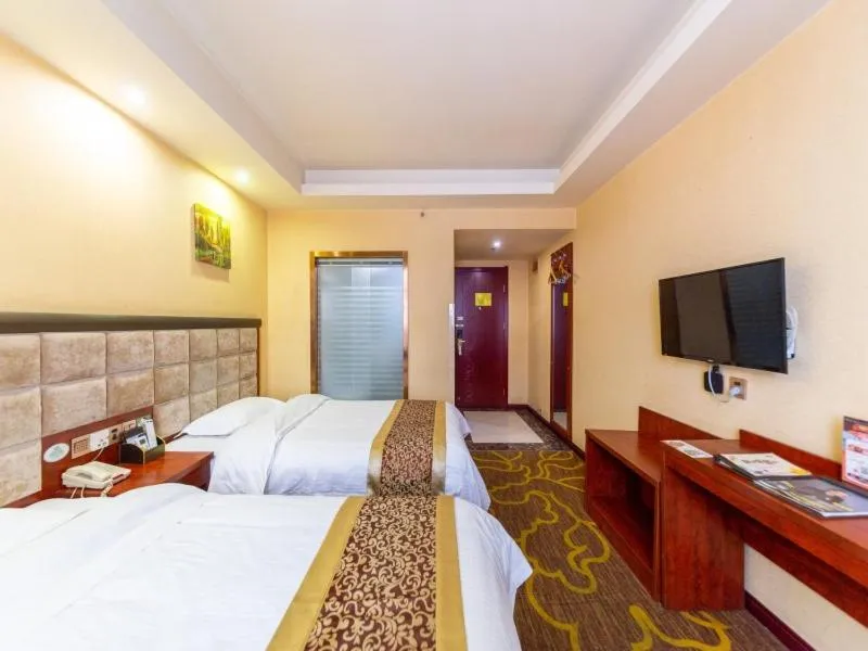 Bed in GreenTree Inn GanSu LanZhou JingNing Road Express Hotel