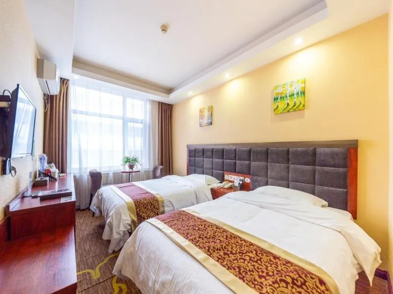 Bed in GreenTree Inn GanSu LanZhou JingNing Road Express Hotel