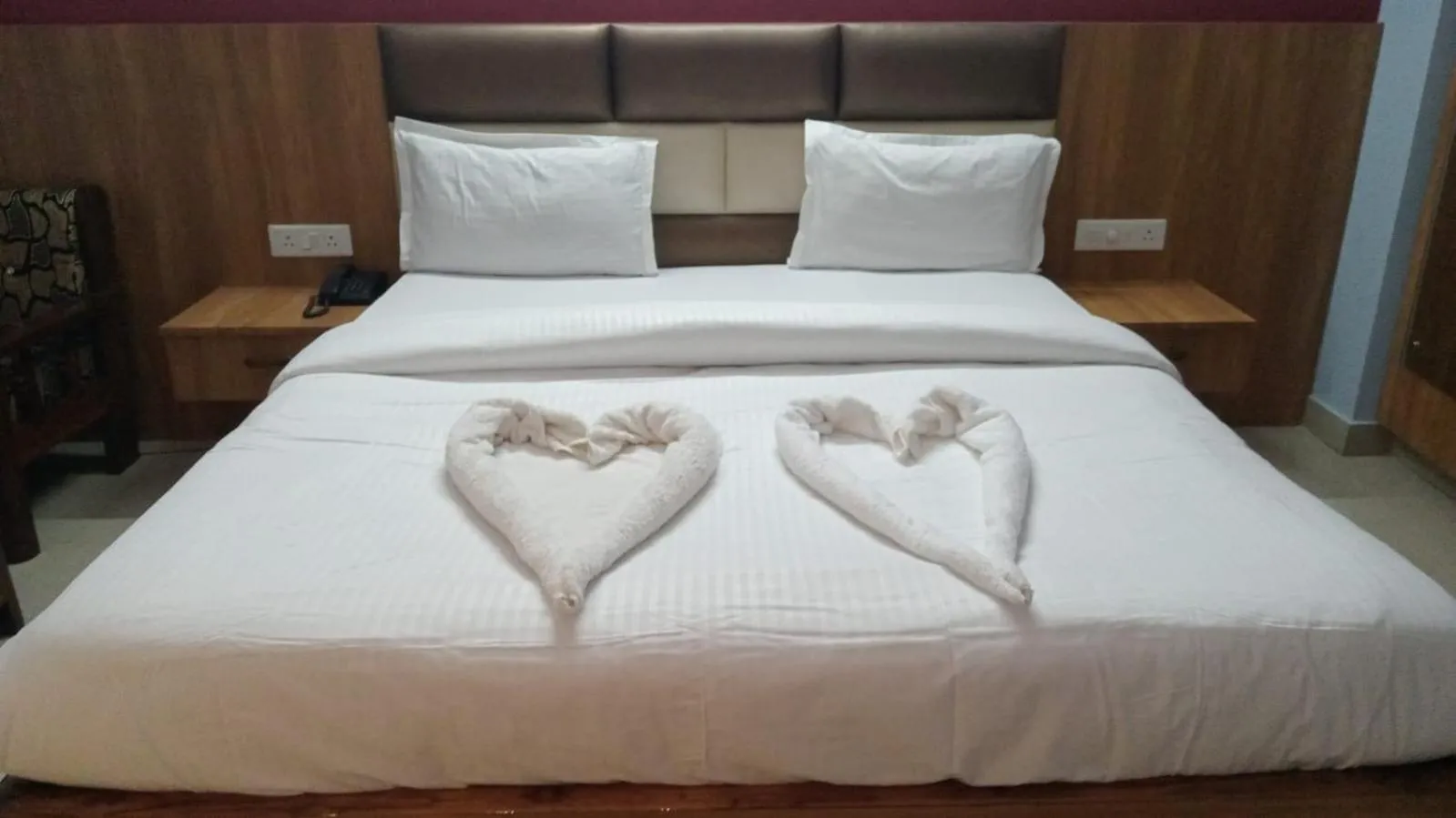 Bed in Hotel Ravi Vinay